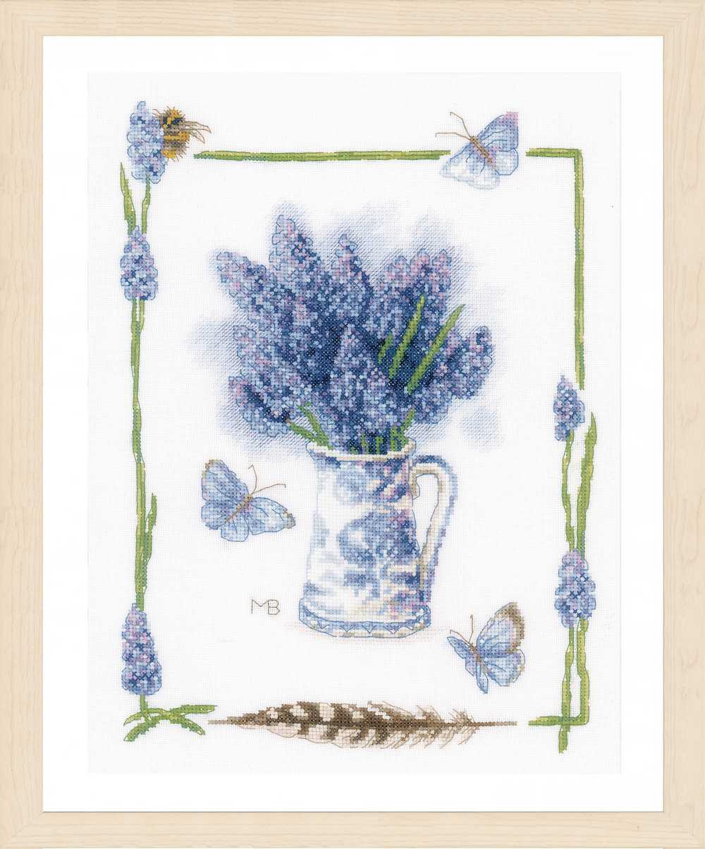 Lanarte Cross Stitch Kit - Blue Grapes