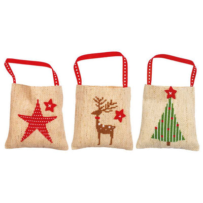 Vervaco Cross Stitch Kit - Christmas Pot Pourri/Gift Bags