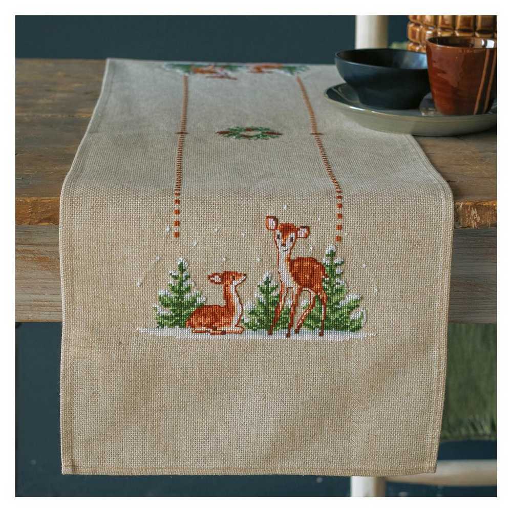 Vervaco Embroidery Kit - Deer Table Runner