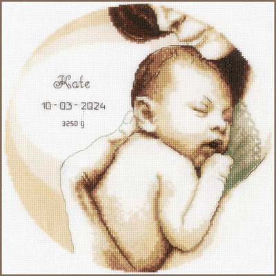 Vervaco Cross Stitch Kit - Mom and Baby Birth Sampler