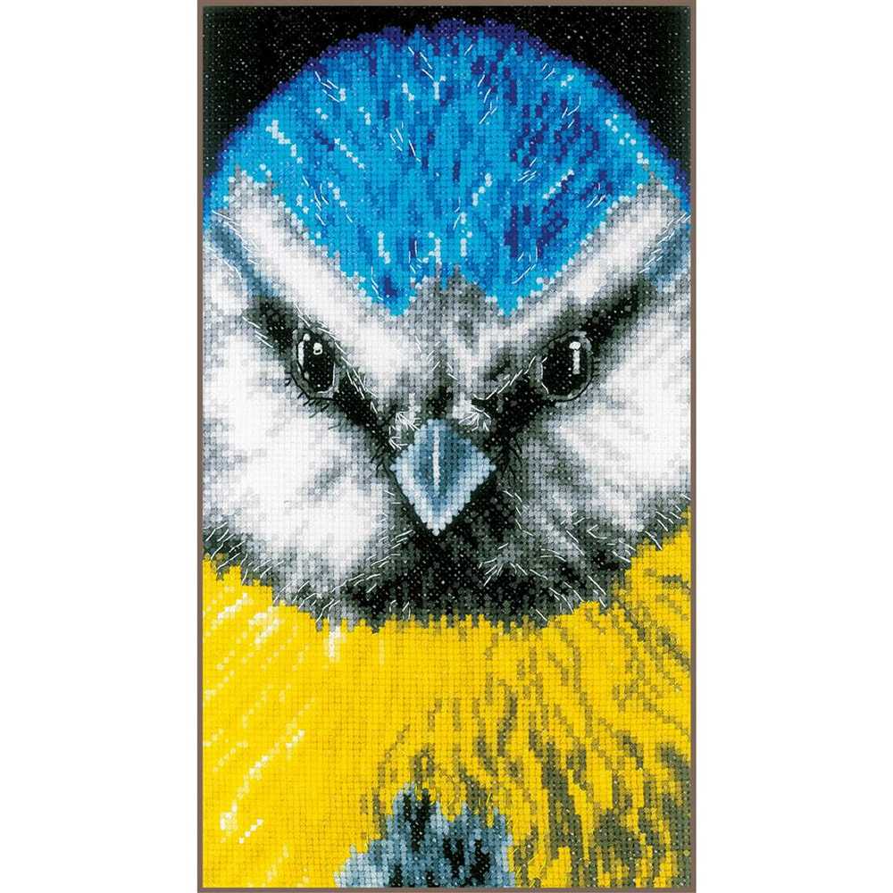 Lanarte Cross Stitch Kit - Close Up Blue Tit