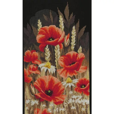 Wild Poppies Cross Stitch Kit Vervaco