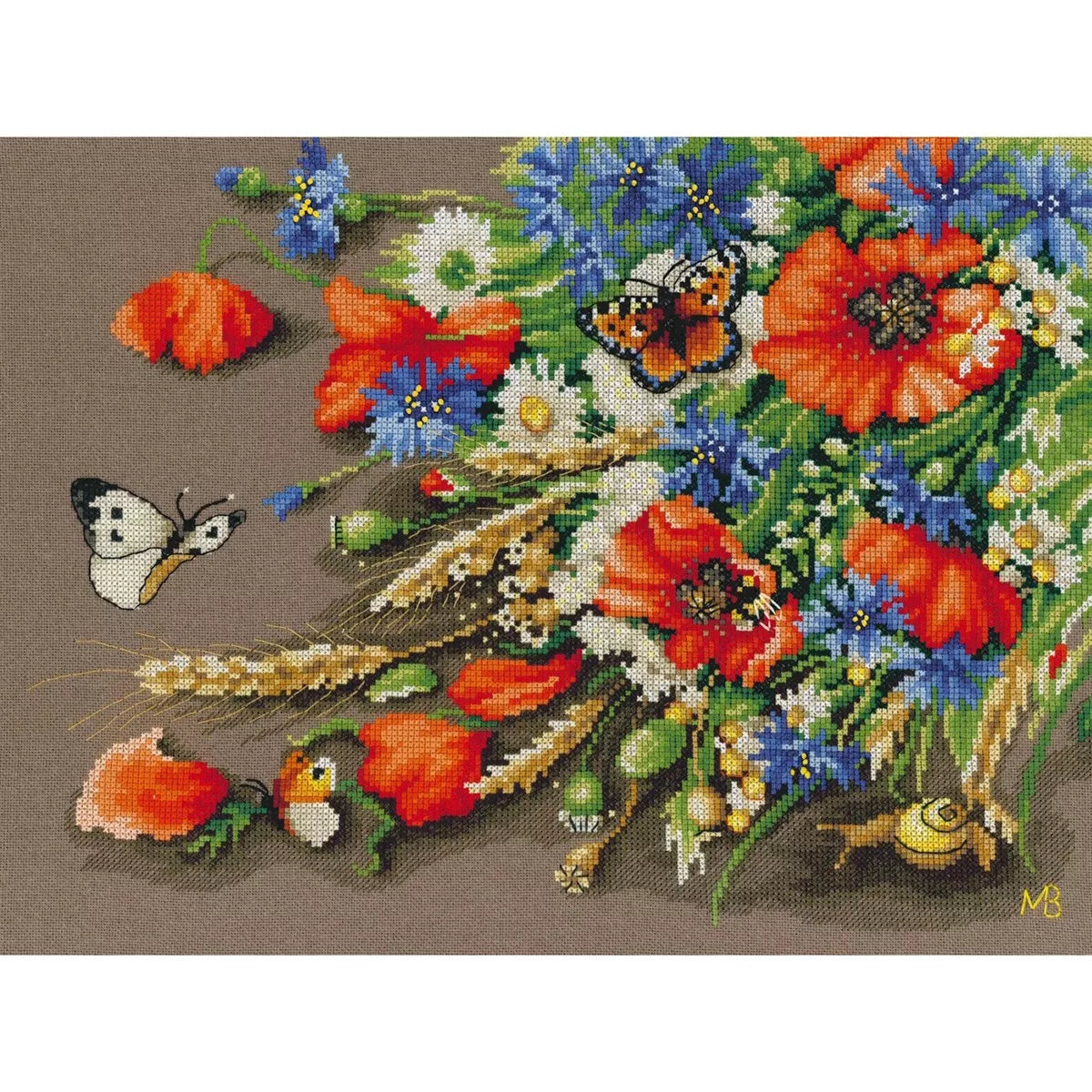 Treasures of the Meadow Cross Stitch Kit ~ Lanarte
