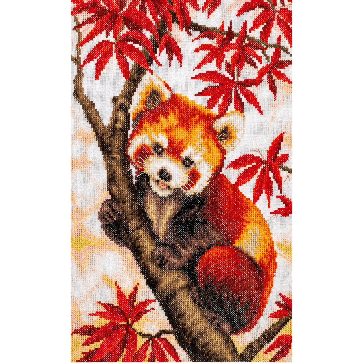 Snuggled in the Maple Tree Cross Stitch Kit ~ Lanarte