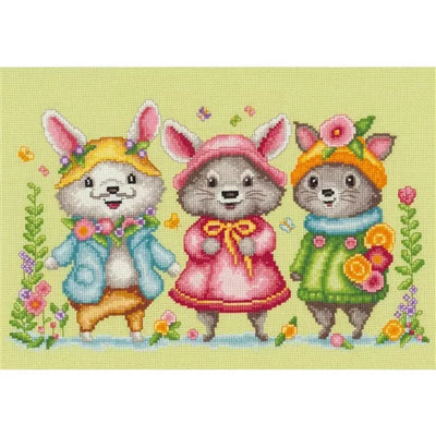 Little Animals Cross Stitch Kit Vervaco
