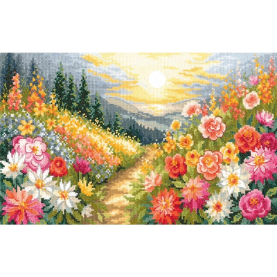 A Walk Through Colours Cross Stitch Kit ~ Lanarte (Evenweave)