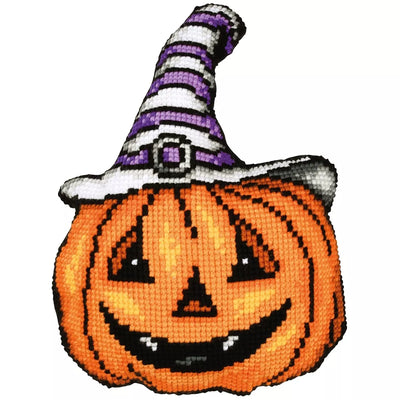 Pumpkin Cushion Cross Stitch Kit Vervaco