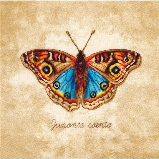 Junonia Coenia Butterfly Cross Stitch Kit ~ Lanarte