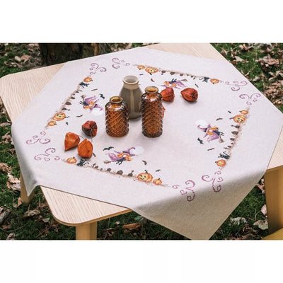 Halloween Tablecloth Cross Stitch Kit ~ Vervaco