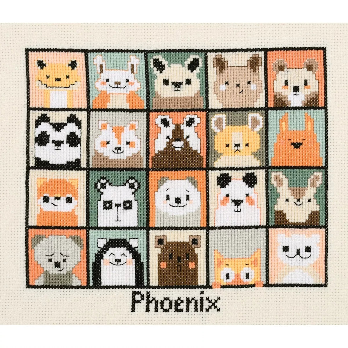 Animal Portraits Cross Stitch Kit Vervaco