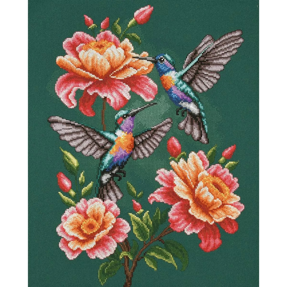 Hummingbird Waltz Cross Stitch Kit ~ Lanarte
