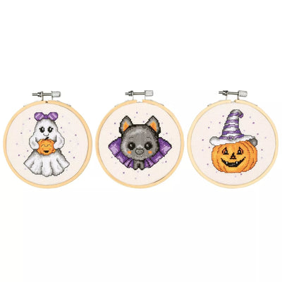 Ghost & Bat Miniatures Cross Stitch Kit Vervaco