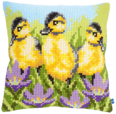 Vervaco Cross Stitch Kit - Duckings Cushion
