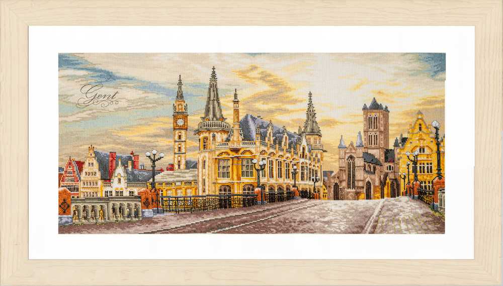 Lanarte Cross Stitch Kit - City View Ghent