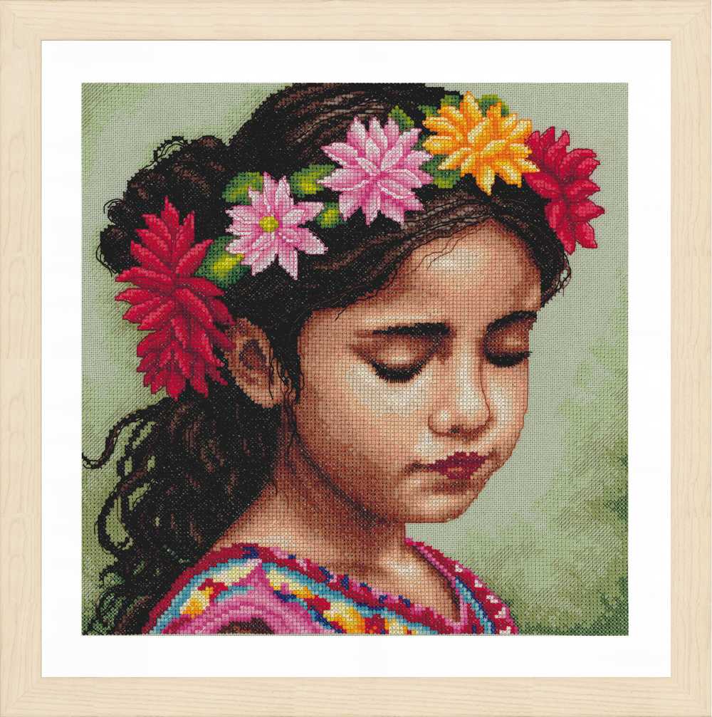 Lanarte Cross Stitch Kit - My Dahlia Headband