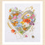 A Heart of Flowers Cross Stitch Kit ~ Lanarte (Evenweave)