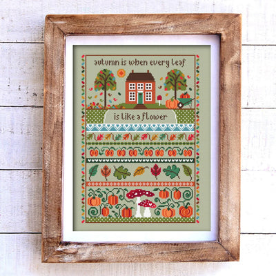 Little Dove Designs Cross Stitch Kit - Pumpkin Cottage