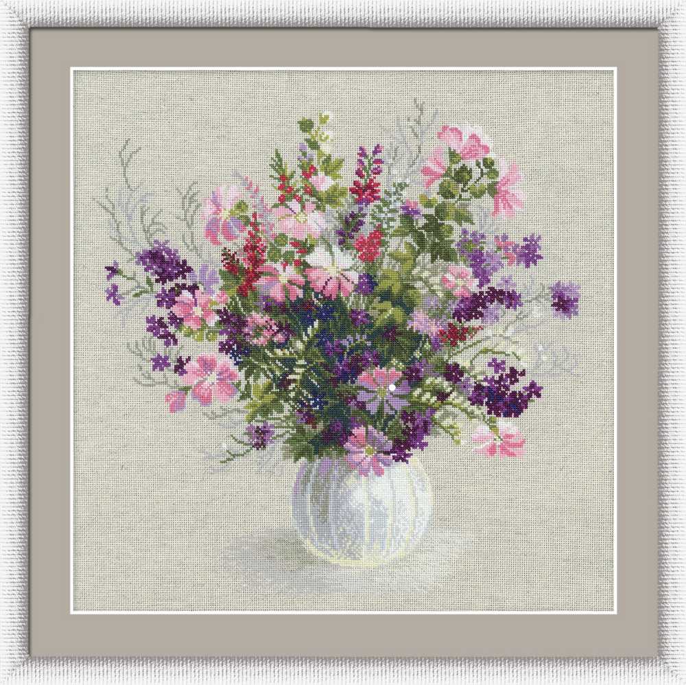 Riolis Cross Stitch Kit - Summer Bouquet