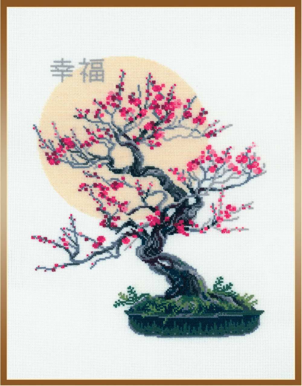 Riolis Cross Stitch Kit - Bonsai Wish of Well Being