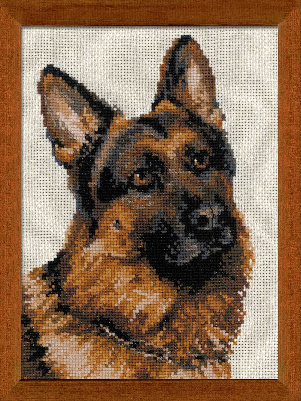 Riolis Cross Stitch Kit - German Shepherd