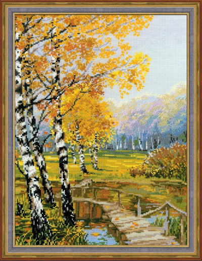 Riolis Cross Stitch Kit - The Birches