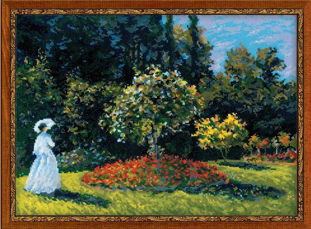 Riolis Cross Stitch Kit - Woman in a Garden