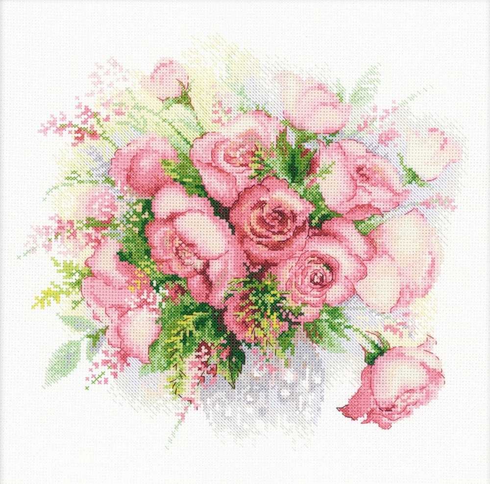 Riolis Cross Stitch Kit - Watercolour Roses