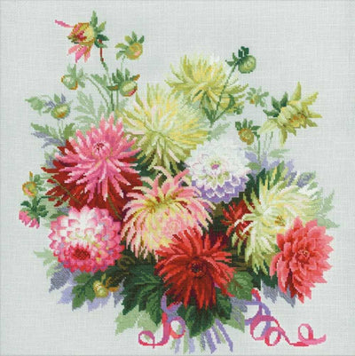 Riolis Cross Stitch Kit - Dahlias