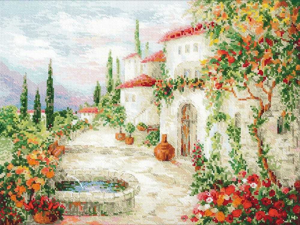 Riolis Cross Stitch Kit - At the Fountain