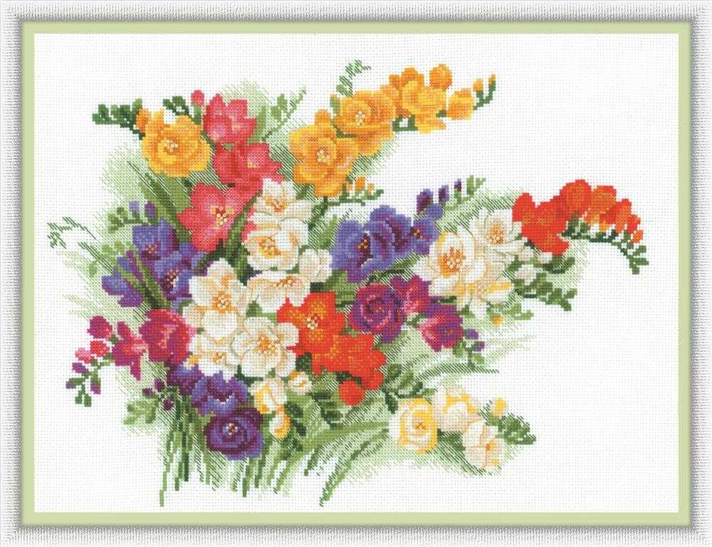 Riolis Cross Stitch Kit - Freesias