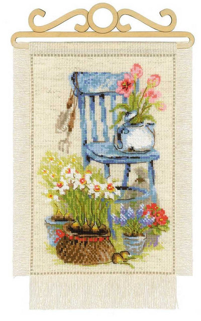 Riolis Cross Stitch Kit - Cottage Garden Spring