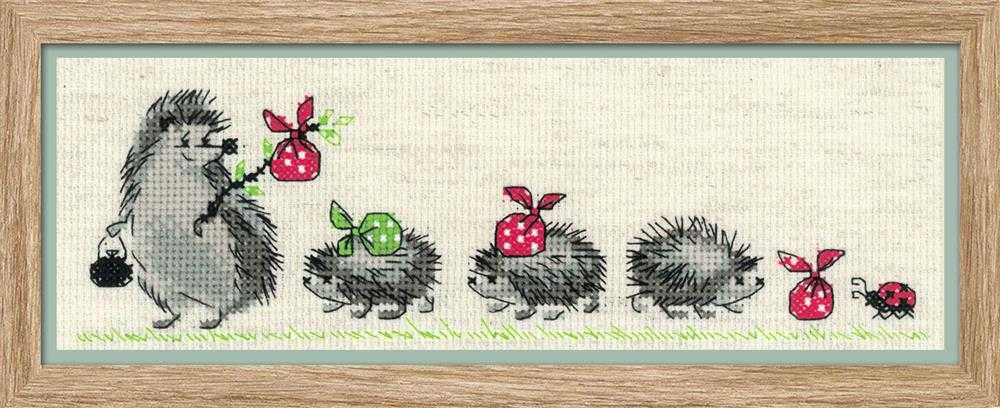 Riolis Cross Stitch Kit - Hedgehogs