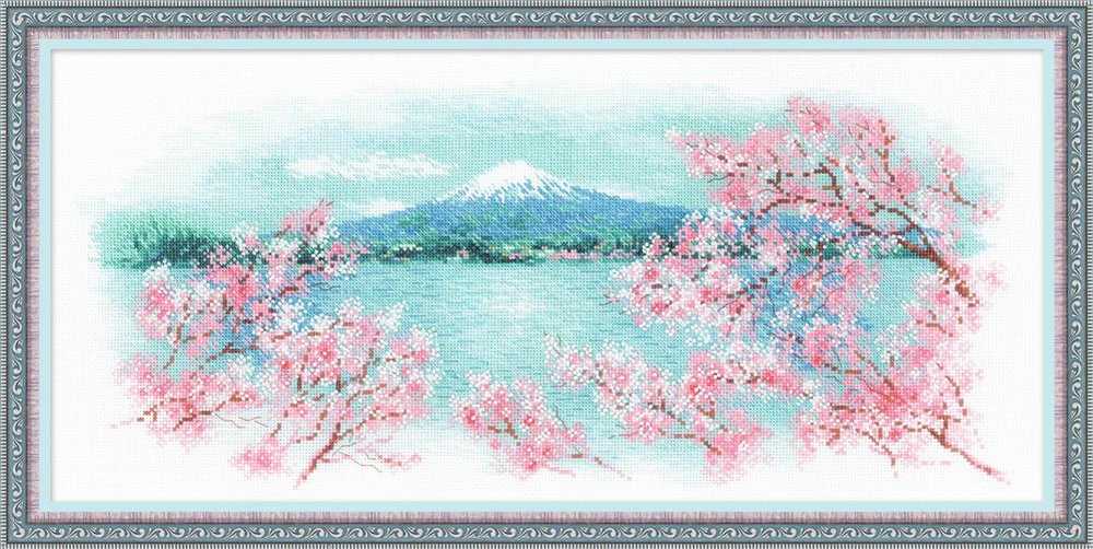 Riolis Cross Stitch Kit - Sakura - Fuji