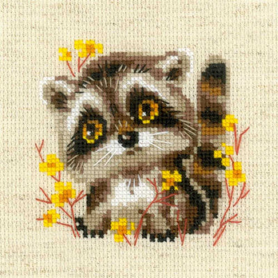 Riolis Cross Stitch Kit - Little Racoon