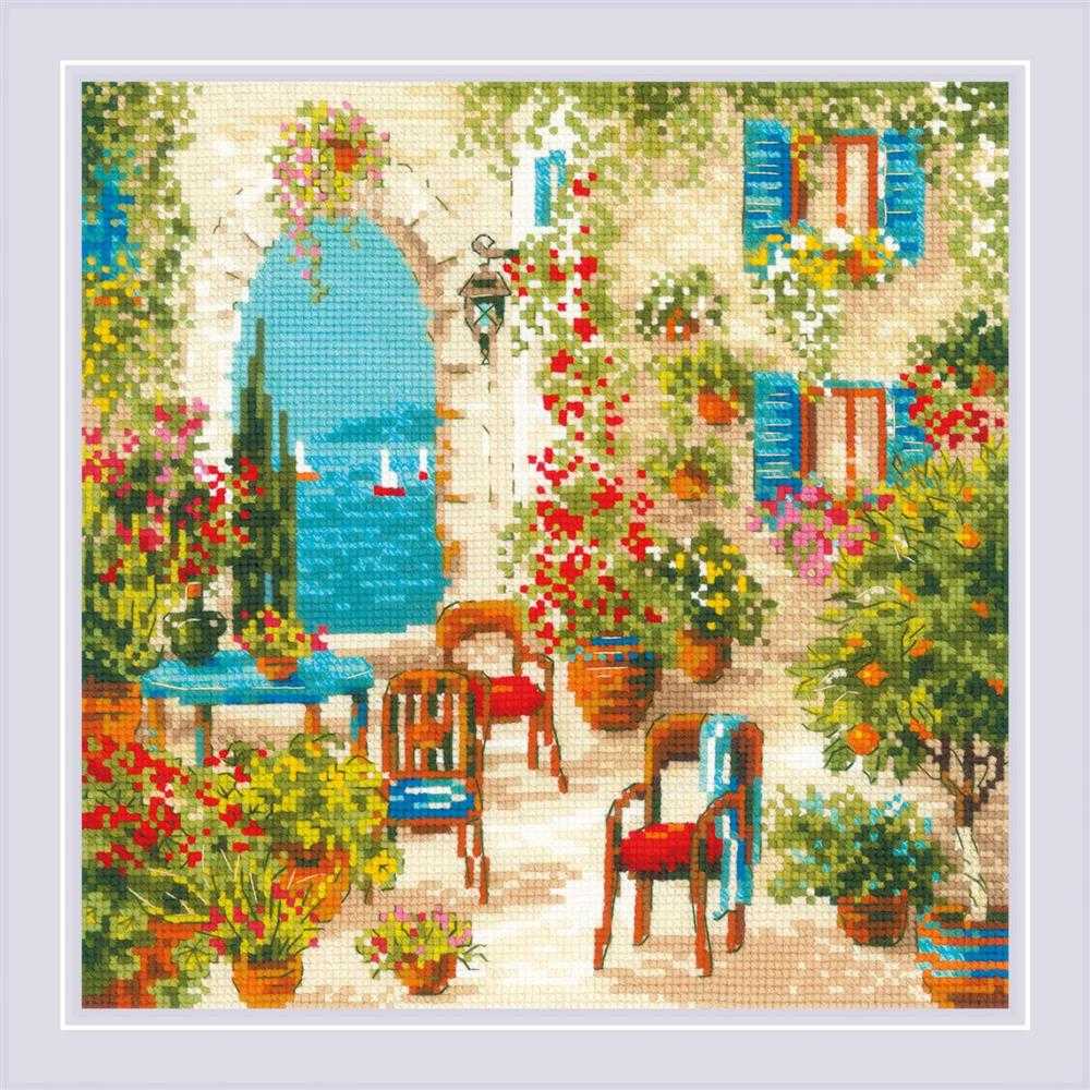 Riolis Cross Stitch Kit - Southern Courtyard