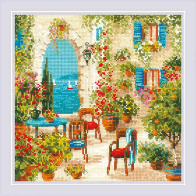 Riolis Cross Stitch Kit - Southern Courtyard