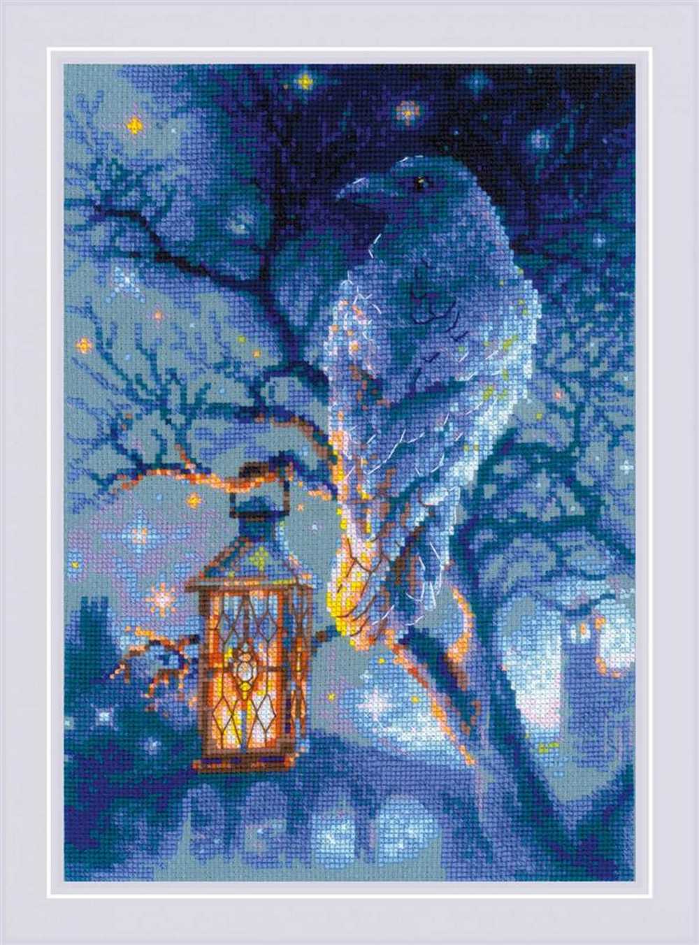 Riolis Cross Stitch Kit - Wise Raven