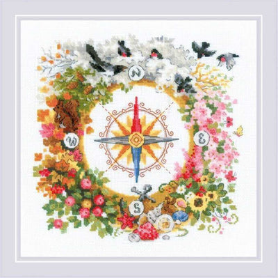 Riolis Cross Stitch Kit - Compass