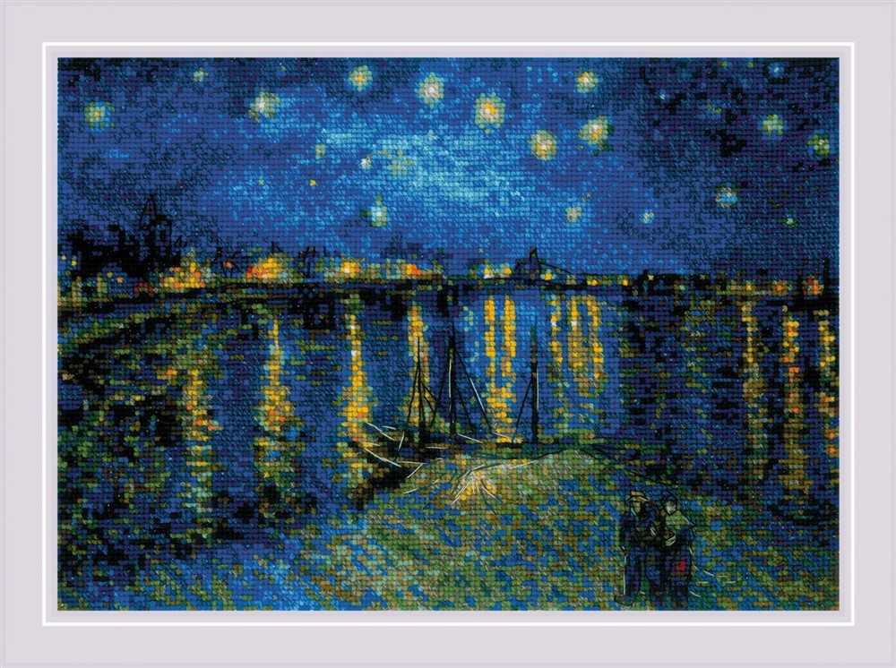 Riolis Cross Stitch Kit - Starry Night over the Rhone