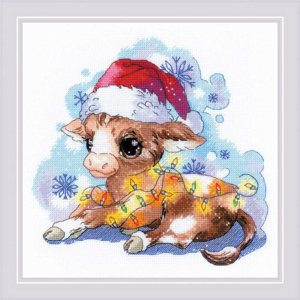 Riolis Cross Stitch Kit - New Years Calf