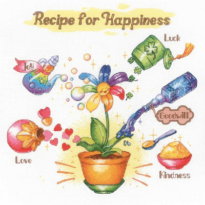 Riolis Cross Stitch Kit - Recipe for Happiness