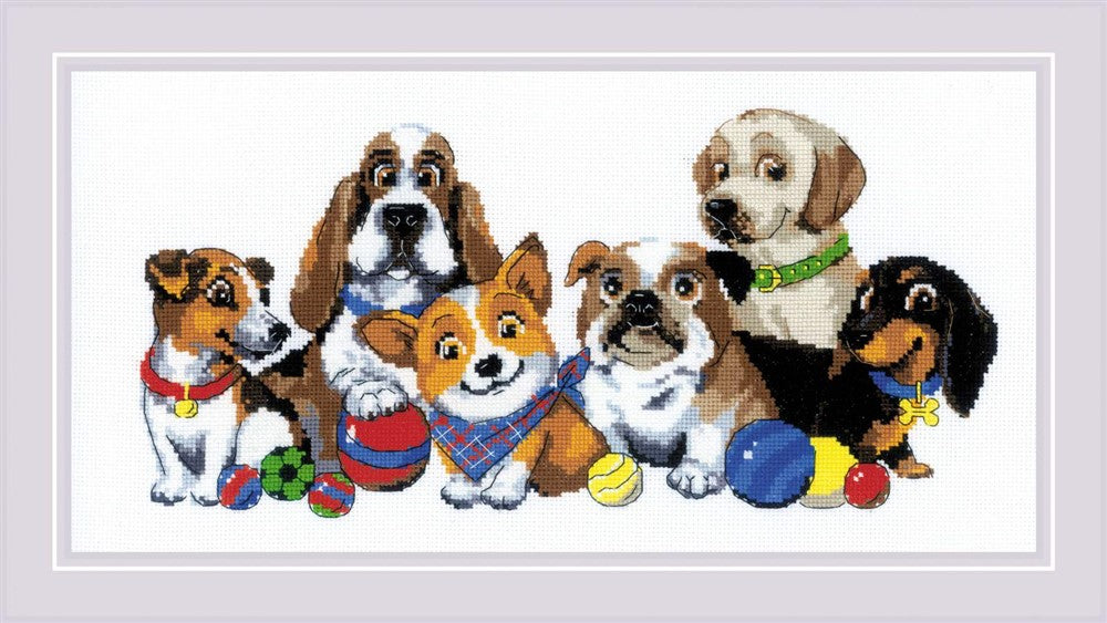 Riolis Cross Stitch Kit - Dog Show SALE