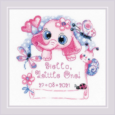 Riolis Cross Stitch Kit - Hello Little One - Girl