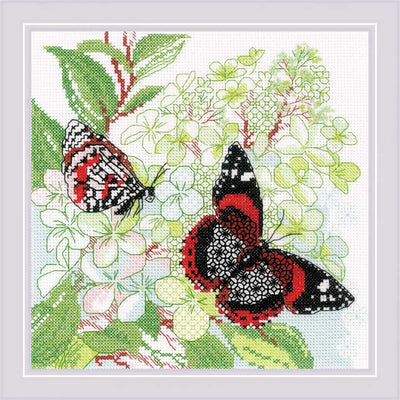 Riolis Cross Stitch/ Blackwork Kit - The Joy of Summer SALE