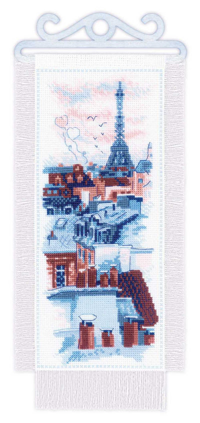 Riolis Cross Stitch Kit - Paris Roofs