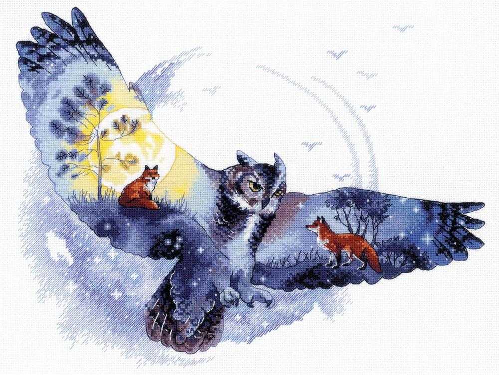 Riolis Cross Stitch Kit - In the Night Forest