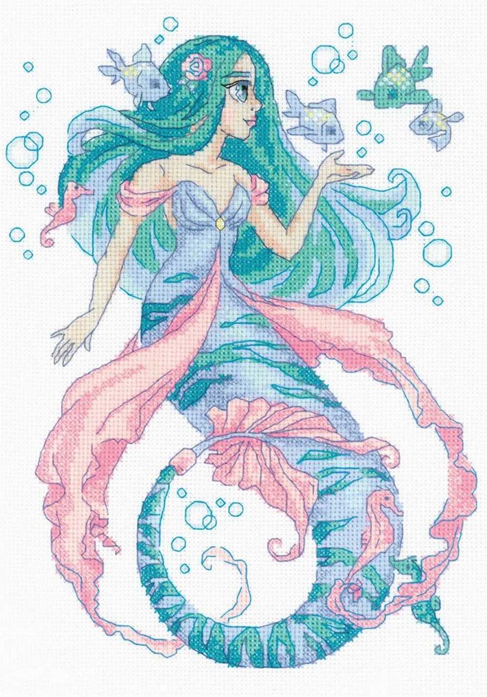 Riolis Cross Stitch Kit - Mermaid Rosalina