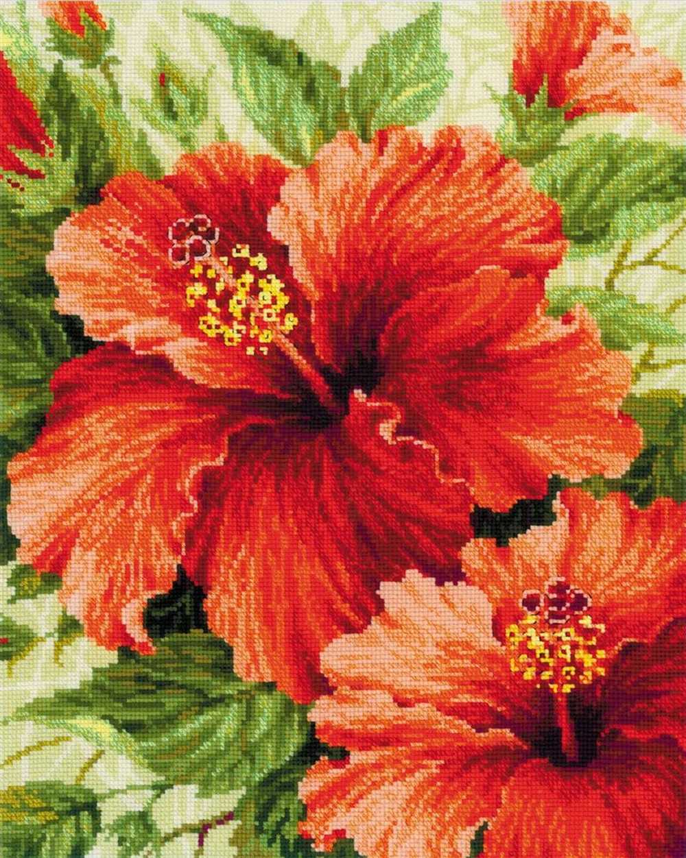 Riolis Cross Stitch Kit - Hibiscus