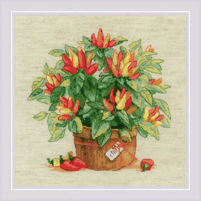 Riolis Cross Stitch Kit - Pepper in a Pot