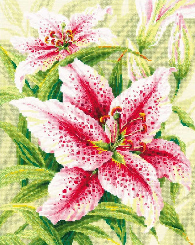 Riolis Cross Stitch Kit - Lilies